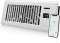 Super Quiet Register Booster Fan for 4" x 10" Register Holes, Smart Register Vent with Dual Intelligent Thermostat and WIFI App Control, Heating Cooling AC Vent Fan (White) by Howeall