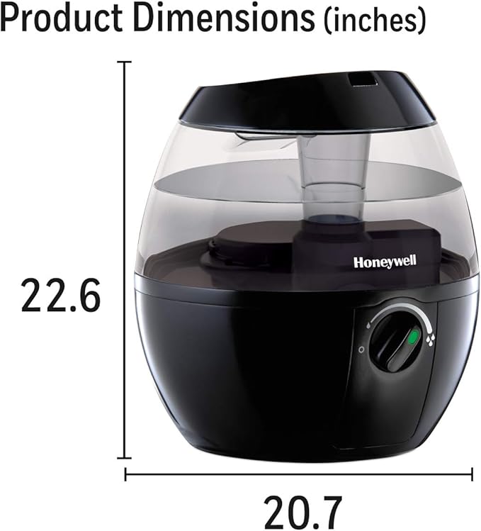 Honeywell HUL520B Mistmate Cool Mist Humidifier Black With Easy Fill Tank & Auto Shut-Off, For Small Room, Bedroom, Baby Room, Office - Image 3