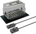 AC Infinity Heavy-Duty Humidity Dome 5x8 Germination Kit, Full Spectrum LED Grow Light Bars w/Samsung LM301H EVO LEDs, Heat Mat, 3 mm Thickest Dome, Trays, Vented Panels, for Seed Starting by ACInfinity