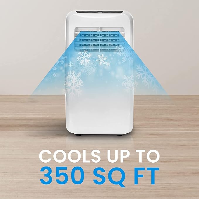 SereneLife Small Air Conditioner Portable 8,000 BTU with Built-in Dehumidifier - Portable AC unit for rooms up to 350 sq ft - WiFi app + Remote Control, Window Mount Exhaust Kit - Image 7