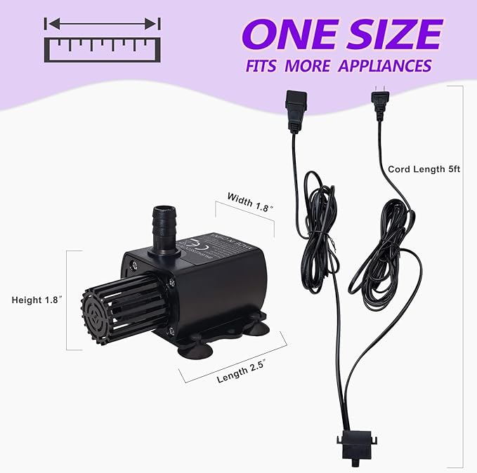Automaitc MIni Condensate Pump For Dehumidifier,110V Submersible Water Pump With Level Sensor,For HVAC System,Air Conditioner,Air cooler,Fountain,13 FT Drain Height Lift - Image 6