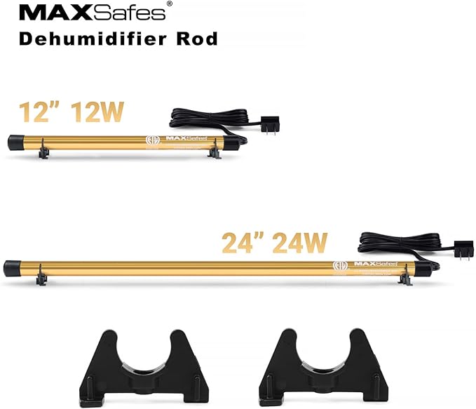 Gun Safe Dehumidifier Rod High Power - Much warmer (up to 150°F) to better Protect Your Valuables from Moisture and Corrosion, ETL Approved, 12in - Image 2