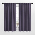 NICETOWN RV Curtains for Camper Windows - (Greyish Purple Color) 42x50 Inch, 2 Panels Set, Thermal Insulated Room Darkening Blackout Drapes/Draperies with Rod Pocket & Back Tab for Half Window by NICETOWN