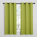 NICETOWN Blackout Curtains 50 inches Length for Laundry Room, Fresh Green, 2 Panels, 42" Wide, Thermal Insulated Decoration Drapes for Short Window by NICETOWN