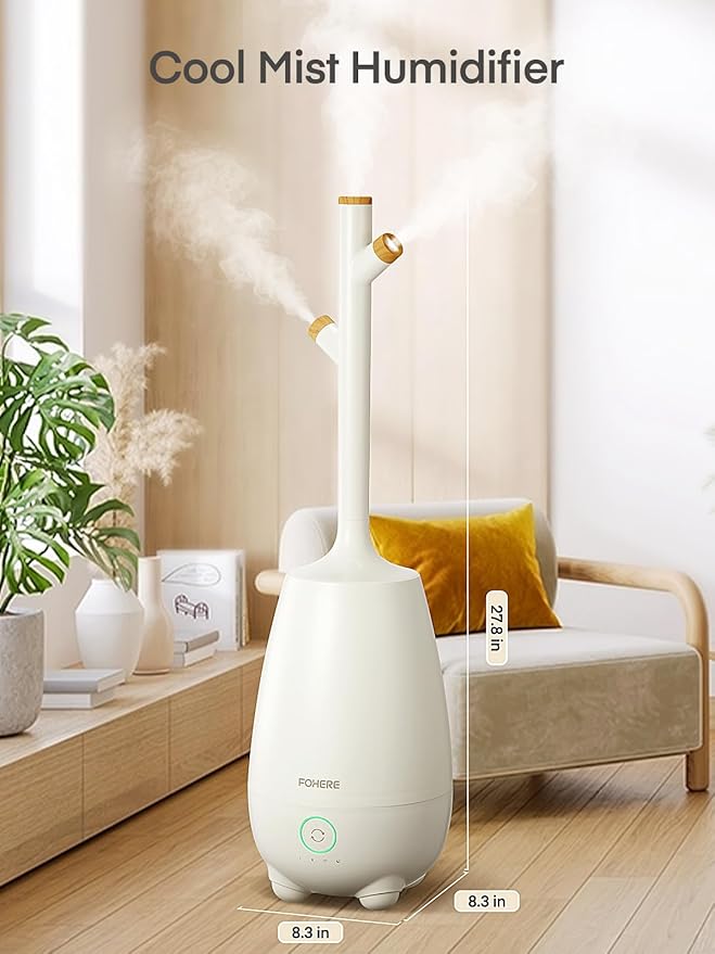 Humidifiers for Bedroom Large Room Home, 5L Quiet Cool Mist Top Fill Humidifier with Essential Oil Diffuser, Remote Control, Smart Humidistat, Sleep Mode, for Baby, Plants, Office, Nursery - Image 8