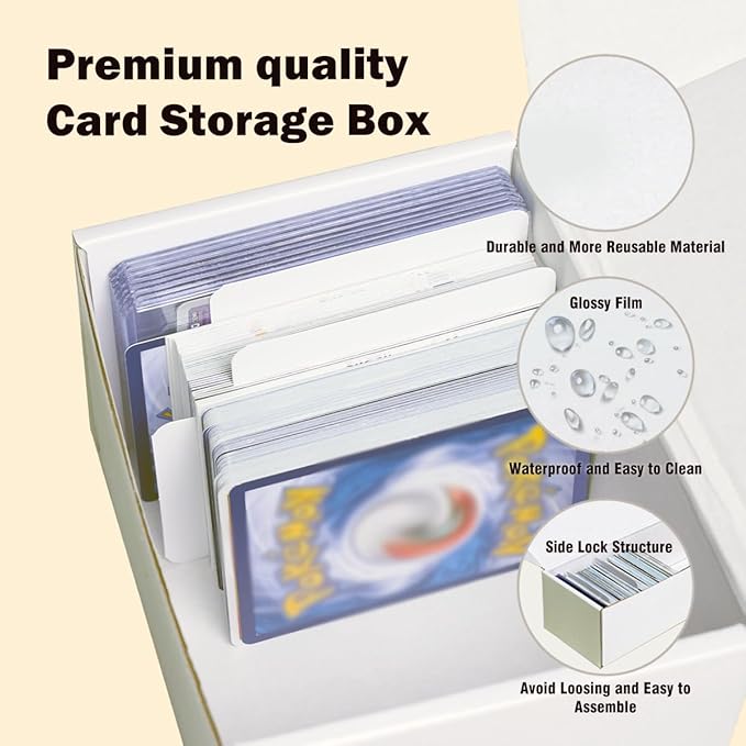 NUMINA 7 Pack 350 Small Card Storage Box, Heavy Duty Cardboard Game Card Organizer with Dividers for TCG, MTG, Sports & Trading Cards, Shipping Boxes for Collectors & Sellers - Image 5