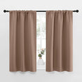 NICETOWN RV Blackout Curtains for Camper Windows, Window Treatment Thermal Insulated Rod Pocket Small Blackout Draperies/Drapes for Bedroom/Kitchen (Cappuccino, Set of 2, 29" Wide by 40" Long) by NICETOWN