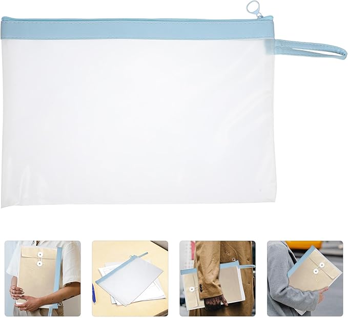 File Bag Zipper Pouch Tear-Resistant Mesh Document Organizer Lightweight Office Folder Case for Storage and Document Protection - Image 8