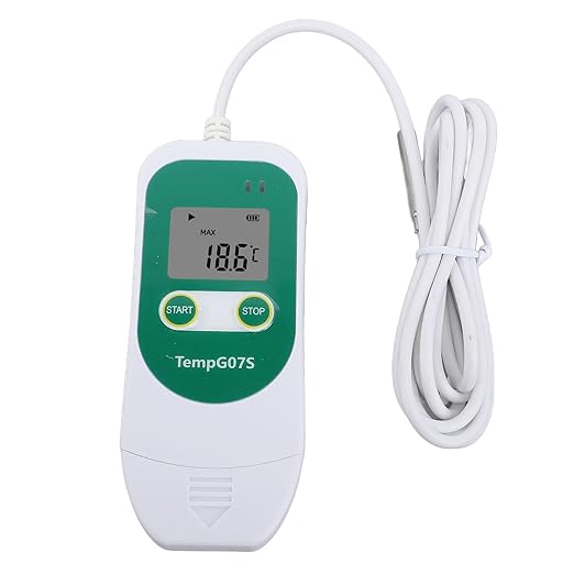 aqxreight USB Temperature Humidity Data Logger Recorder PDF CSV USB2 0 Digital Temperature Data Logger with External Probe for Cold Chain Refrigerator Including Alarm Inte - Image 6