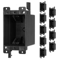 Black Switch Outlet Box 1-Gang Extra Deep, 14 Cu In High-Grade Fire Rated, ETL Listed, PVC Black Box Used For Electrical Outlet Install, AWG Standard, Suitable For New House Renovation(10 Pack) by YQMIGU