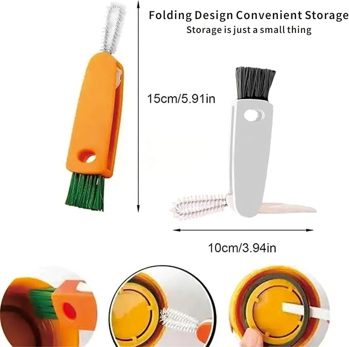 18 Pieces Crevice Cleaning Brush, Corner Brush, Screen Cleaner Brush, Cleaning Tools for Housekeeping, Garbage Disposal Cleaner Brush, Window Track Cleaning Tools, Kitchen (18pcs) - Image 4