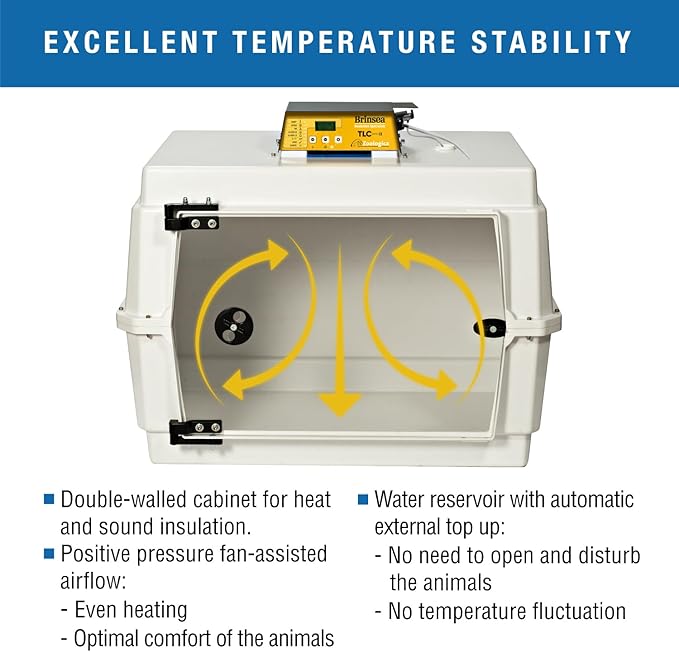 Brinsea TLC-50 Zoologica II Large Bird Brooder & Pet Recovery Incubator with Humidity Control for Sick Animals, Ideal for Large Birds, Newborn Puppies, Kittens, and Small Animals - Image 7