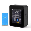 Air Quality Test Kit Monitor,Real Time Smart Colorful Display Clear Intelligent Alarm System Portable Detector for Office Home Bedroom(Black) by EIMSOAH