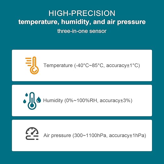 BME680 Environmental Sensor | 4-in-1 Temp Humidity Pressure Gas Detector | I2C/SPI Interface | Compatible with Arduino/Raspberry Pi/ESP32/Pico - Image 4