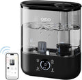 QIDO Top Fill Humidifiers for Bedroom, 5 L Cool Mist 36H Super Long Time, Quiet 28dB Essential Oil Diffuser for Baby & Plants, 3 Adjustable Mist with Touch/APP/7-color Nightlight, Auto Shut-off, Black by Unknown
