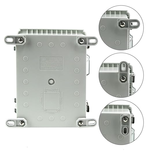 Sunnyglade ABS Plastic Dustproof Waterproof IP65 Junction Box Universal Durable Electrical Project Enclosure with Lock (6.7"x8.7"x4.3" CC) - Image 2