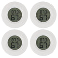4pcs Mini Hygrometer Thermometer Digital LCD Monitor Indoor/Outdoor Humidity Meter Gauge Temperature for Humidifiers Dehumidifiers Greenhouse Reptile Plant Humidor Fahrenheit(℉) or Celsius(℃) (White) by ACEIRMC