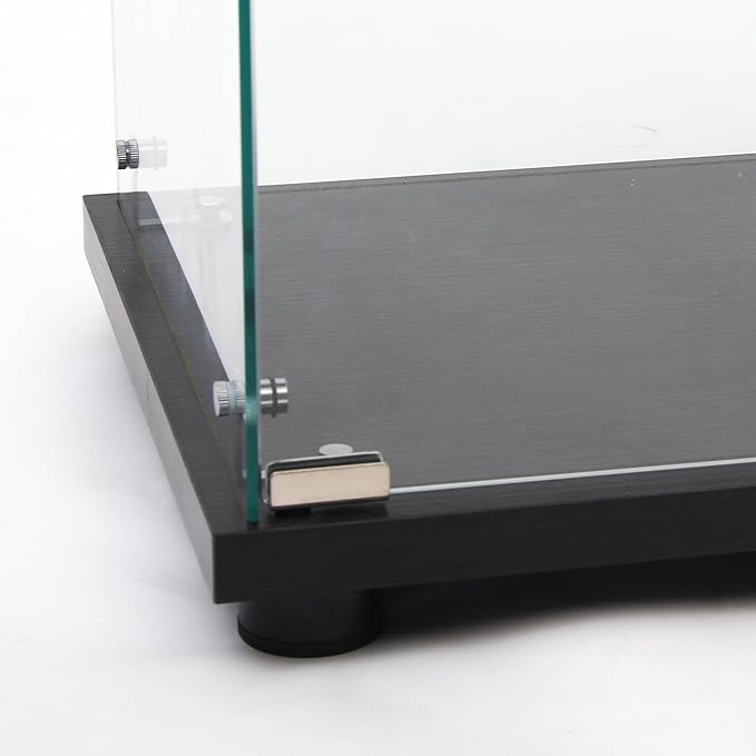 Yoluckea 3 Shelves Glass Display Cabinet with Door,Floor Standing Clear Glass Curio Cabinet Collection Display Case for Living Room Bedroom 49.41”x15.16”x13.58” Black (Quick Assembly) - Image 8