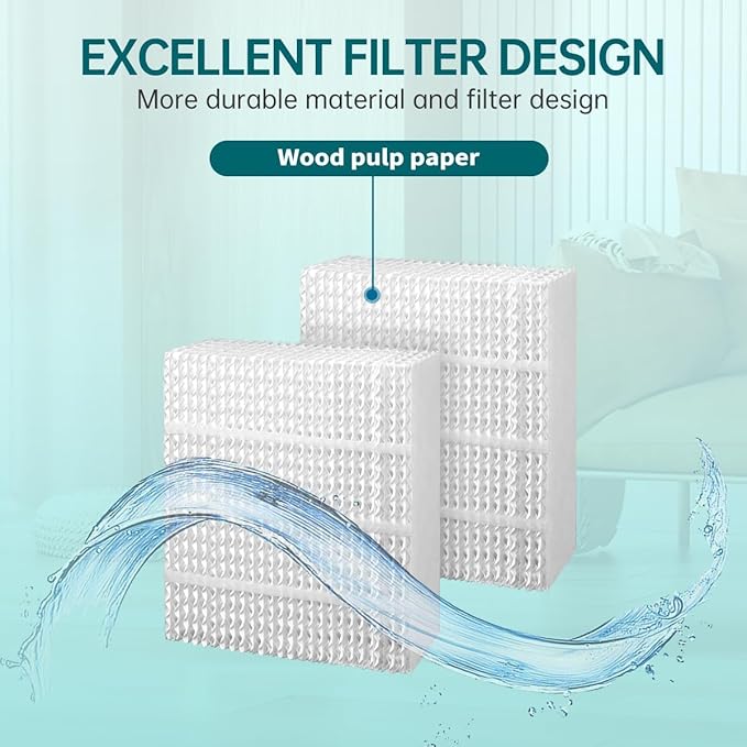 EP9800 1043 Super Wick Humidifier Replacement Filter Evaporative for AIRCARE EP9700 EP9500 SS390DWHT 821000 826000 826800 Bemis Space Saver 800 Series Essick Air EP9R-Series 2 Packs - Image 5
