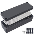 Junction Box,IP67 Waterproof ABS Black Project Box with Mounting Plate Electrical Box Enclosure for Outside Electronics 9.8 x 3.1 x 2.8inch(250x80x70mm) by Otdorpatio