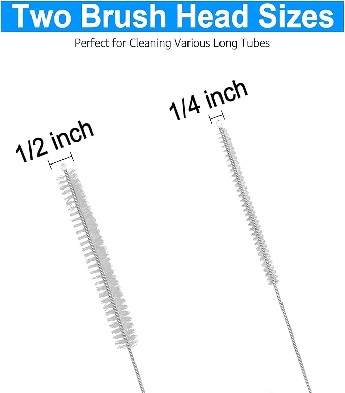 40 Inches Straw Cleaner Brush Extra Long - Long Pipe Cleaners, Long Tube Cleaning Brush for Long Straws, PVC Keg Lines, Ice Maker Tubing, Juicers, Coffee Machines, Sunroof Drain (4PCS,White) - Image 4