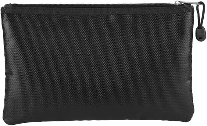 plplaaoo Fire Document Bag Briefcase High Temperature Liquid Silicone Material for Passport Money Laptop Keeping Home Use Black 27x16cm 29x20cm (29 * 20CM) - Image 7