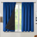 BGment Blackout Curtains for Bedroom 54 Inch Length, Short Thermal Insulated Full Room Darkening Small Window Curtains, Each Window Curtains 2 Panels, 52 x 54 Inch, Royal Blue by BGment