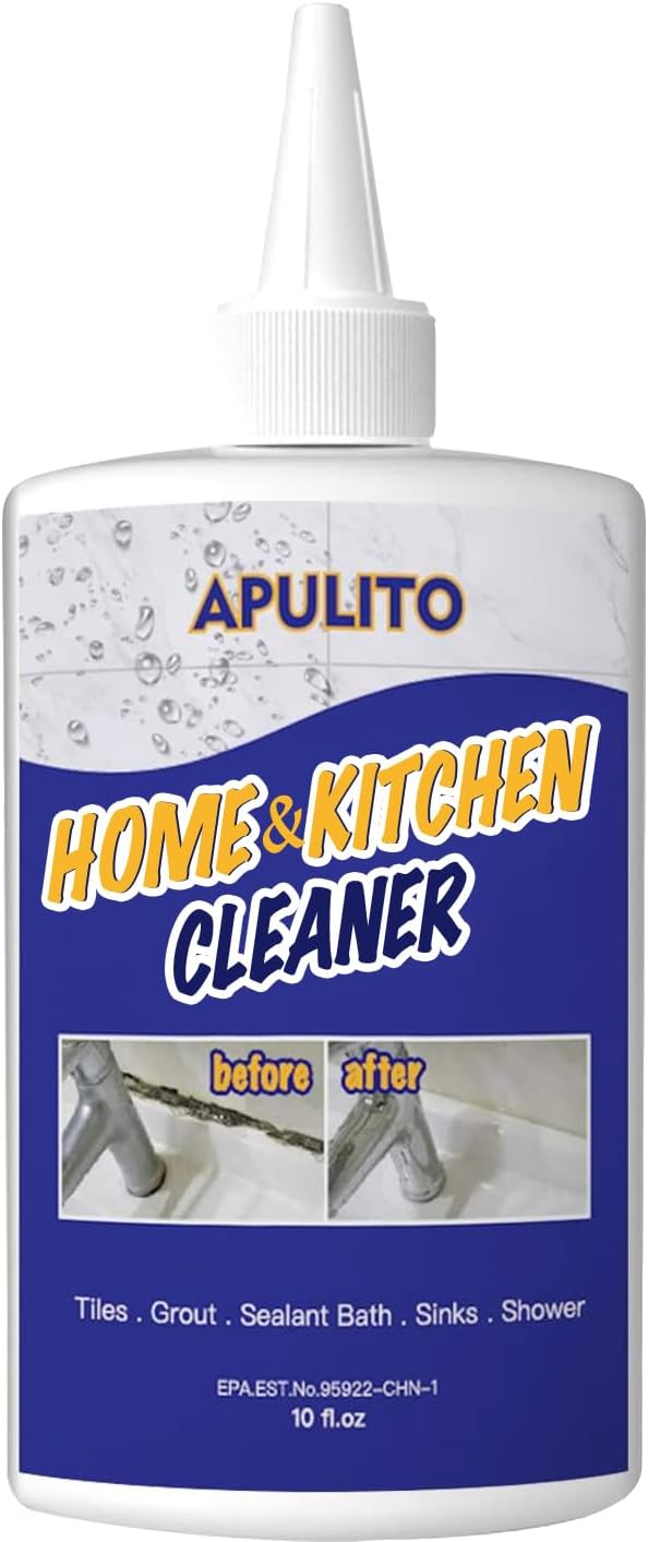 APULITO Household Cleaner Gel for Bathroom Shower Kitchen Tile Grout, Sinks Countertops 10 Fl Oz (Pack of 1) by APULITOGROUP
