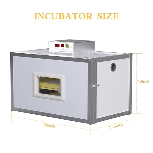 Egg Incubator ，Farm Egg Incubator with Automatic Egg Turning and Humidity Control，Industrial Brooding Machine Chicken Incubator ，Suitable for Chicken Duck Goose Quail Parrot Bird Eggs - Image 2
