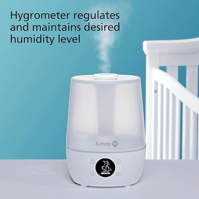 Safety 1st Humid Control Filter Free Humidifier, Detects temperature and humidity levels, White - Image 3