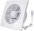 HUGOOME Exhaust Fan, 18W Ventilation Extractor with Anti-backflow Check Valve Ultra Thin, Window and Wall Mount Vent Fans for Kitchen Bathroom Greenhouse Garage (6 inch / 110V) Thin fan by atYourFingertipsHUGOOME