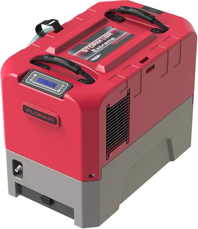 ALORAIR LGR Commercial Dehumidifier with Pump Drain Hose, 180 Pint Large Capacity Crawl Space Dehumidifier for Water Damage Restoration, Basements Warehouse & Job Sites, 5 Years Limited Warranty, Red - Image 8