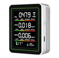 Indoor Air Quality Monitor, 5 in 1 Portable Smartair Quality Tester for CO2 | TVOC | HCHO | Temp | Hum for Home Cars Plants and Pets So On by Unknown