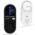 Combination Natural-Gas and Carbon-Monoxide-Detector Plug-in, 4 Sensors with Carbon Monoxide Alarm,°F & Humidity,Explosive Gas Detector Alarm for Home,RV,Apartment by HembisenSafetyProducts