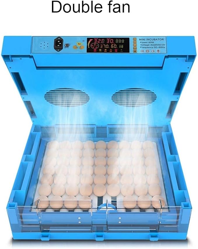 Large Egg Incubator 256 Eggs Automatic Turning Poultry Hatcher Digital Temperature Humidity Control Panel for Farm Family Use - Image 7