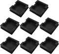 8 Pack 3" Square Plastic Plugs, Black Tubing End Caps Plugs Insert for Square Tube and Furniture Legs by Bonsicoky