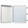 QILIPSU Waterproof Junction Box IP67 Outdoor Plastic Electrical Project Enclosure Weatherproof with Inner Door, Mounting Plate, Wall Brackets, Hinged Grey Cover 20"x16.1"x7.9" -D by QILIPSU