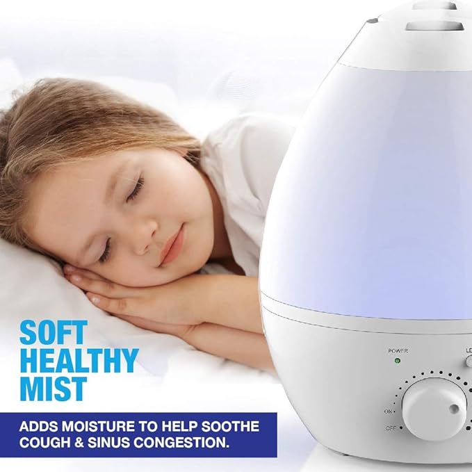 Bell+howell 7 Led Color Changing Humidifer With Aroma Diffuser, 3.8 lb - Image 8