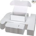 Bulk 600 Capacity Trading Cards Storage Box, in Total 25 Pack All White Cardboard Shipping Boxes for 15000 Count 12pt 2.5x3.5 inch Cards or Sleeved Cards by Serwrsw