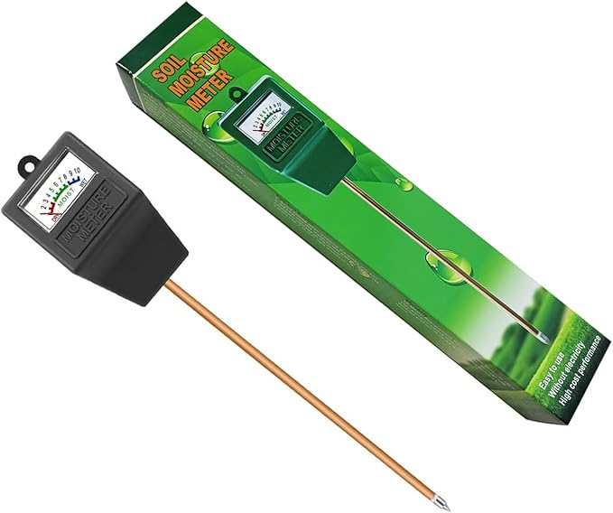 Soil Moisture Meter,Plant Hygrometer Moisture Sensor Plant Water Monitor for Potted Plants,Garden,Farm, Lawn(No Battery Needed)-Black - Image 7