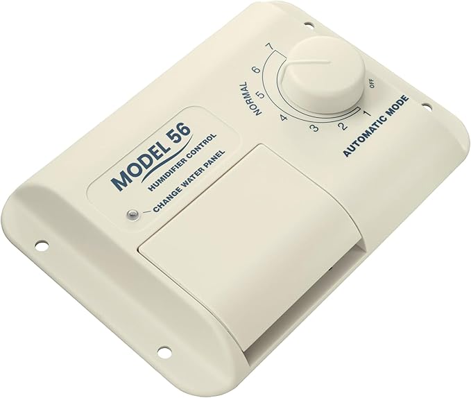 Almond-colored Model 56 Automatic Whole House Humidifier Control Humidistat with Outdoor Temperature Sensor for Whole-House Humidifiers, Low Voltage 24VAC - Image 3