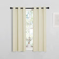 NICETOWN Room Darkening Curtain Panels for Living Room, Thermal Insulated Grommet Room Darkening Draperies/Drapes for Window (Beige, 2 Panels, W29 x L45 -Inch) by NICETOWN