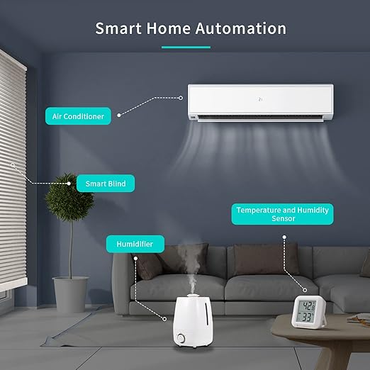 THIRDREALITY Zigbee Temperature and Humidity Sensor with Digital LCD Display, ZigBee Hub Required, App Records, Remote Monitoring and Smart Home Automation, AAA Batteries Included - Image 5