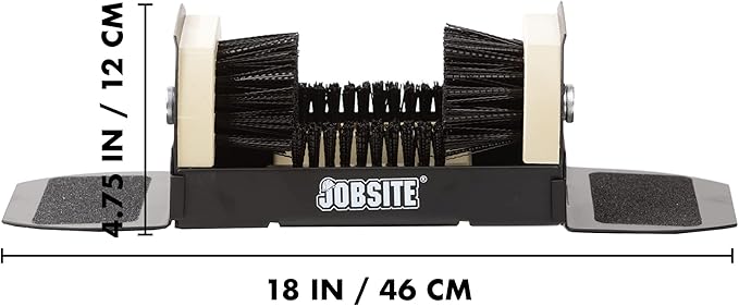 Jobsite Boot Scrubber - Outdoor Shoe Scraper Cleaner Brush - Extra Wide - 2 Pack - Image 2