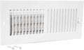 EZ-FLO 12 x 4 Inch (Duct Opening) Air Vent Cover for Wall or Ceiling, Two-Way Ventilation Register, Solid Steel HVAC Register Cover, White, 61611 by EZ-FLO