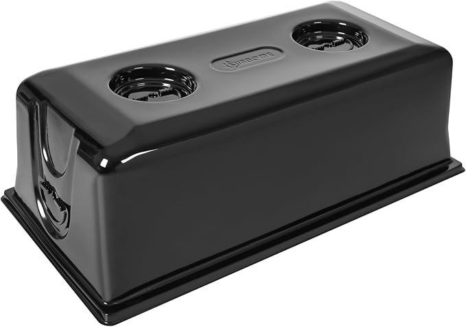 SUNPACK Sundome Plastic Multi-Vented Blackout Humidity Dome, Black, 7" (Pack of 5) - Ideal for Greenhouses or Indoor Gardening, Able to Adjust Humidity with Vents - Image 2