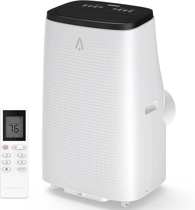 Portable Air Conditioner 14,000 BTU, 3-in-1 Dehumidifier & Fan Modes, Floor AC Unit, Ideal for Rooms up to 750 Sq Ft, Complete Window Mount Kit by Hipicute