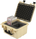 G-PLUS Small Beige Graded Card Storage Box, Compatible With BGS PSA SGC FGS Graded Sports Trading Cards, Weatherproof Case Impact Absorbing Foam Slots by G-PLUS