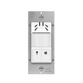 TOPGREENER Dual Tech Humidity Sensor Switch, Infrared PIR Motion & Air Moisture Detection, Bathroom Fan & Light Control, Adjustable Timing, Neutral Wire Required, UL Listed, TDHOS5, White by TOPGREENER