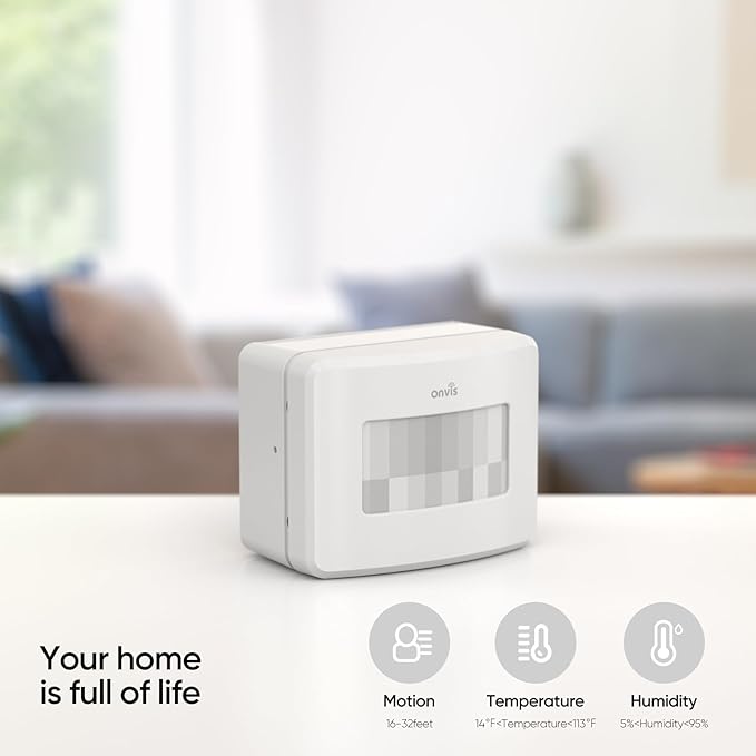 Onvis Smart Motion Sensor, Wireless Hygrometer, Thermometer, Works with Apple HomeKit, Smart Home Automation, PIR Motion Detector-Thread ((iOS 17.4 and Above is Required) - Image 8